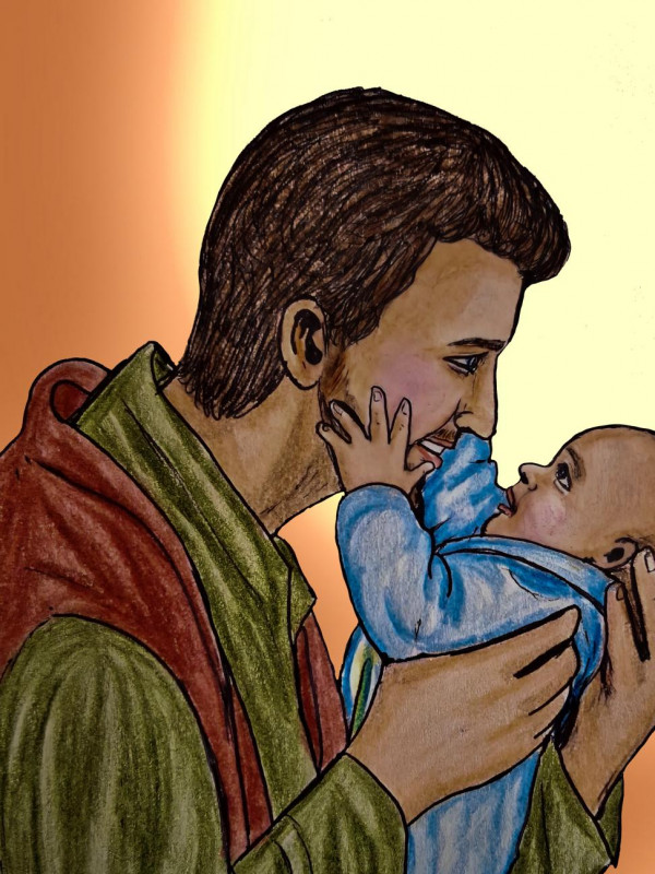 St Joseph and Baby Jesus